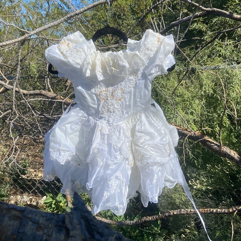 Wedding Vintage White Children’s Flower Girl Dress